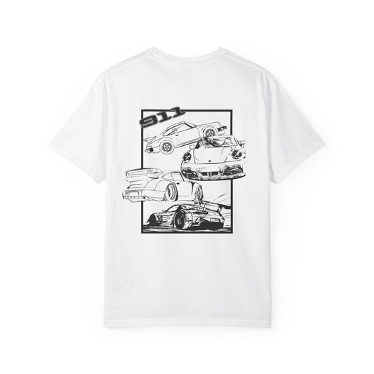 StreetWear Porsche T-Shirt Black vs White